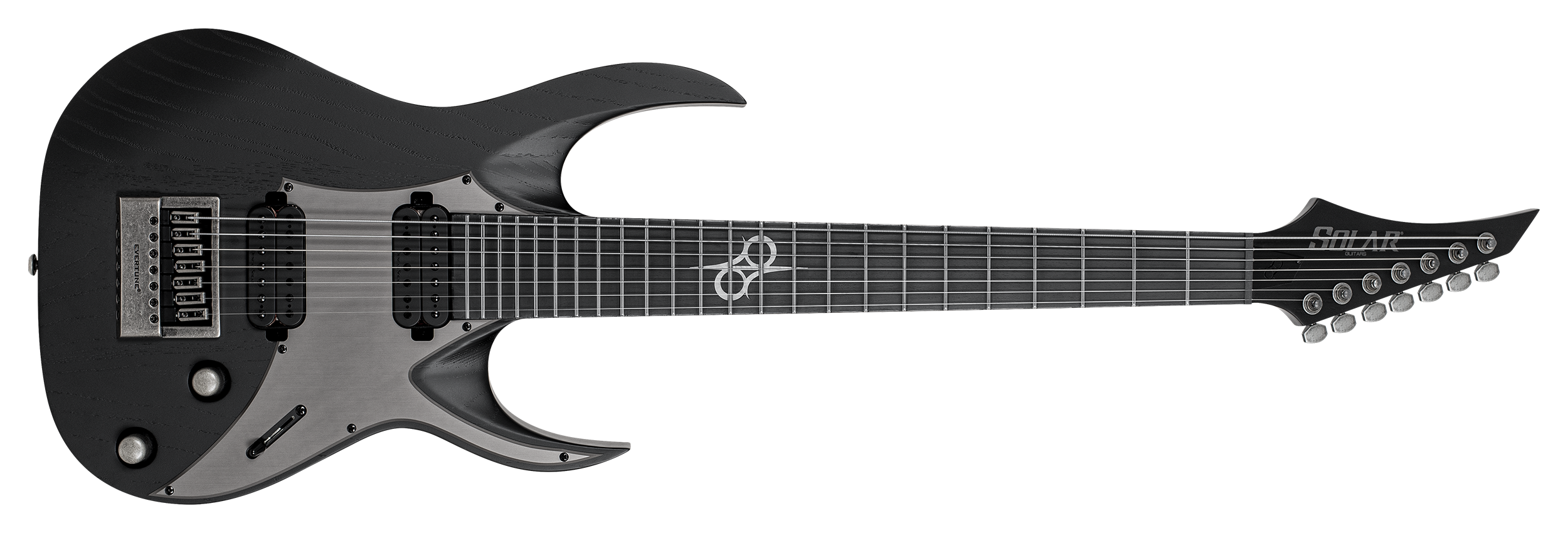ギター SOLAR GUITARS - A1.7DBOP FF A1.7DBOP – Black Open Pore Matte with Aluminum Pickguard