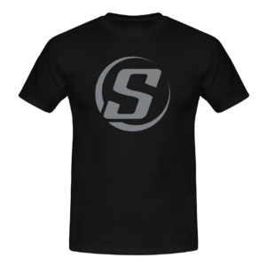 S by Solar T-Shirt black with grey logo